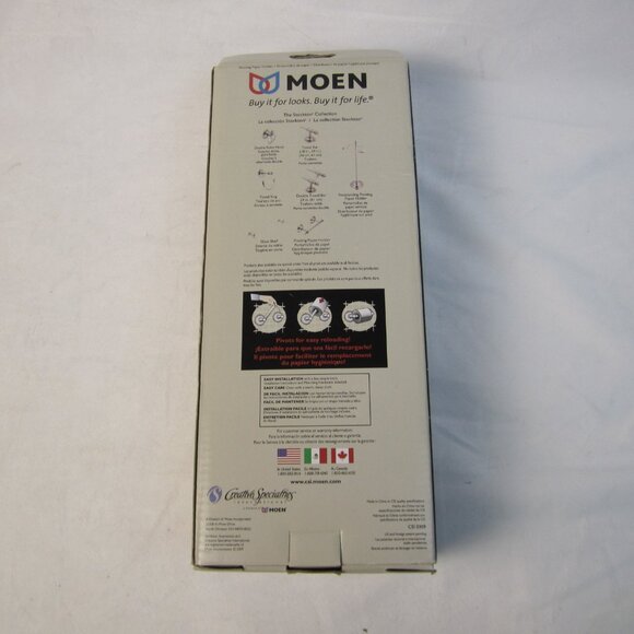Moen Stockton Pivoting Toilet Paper Holder BRUSHED NICKEL DN4108BN - New(Other) - Picture 7 of 12